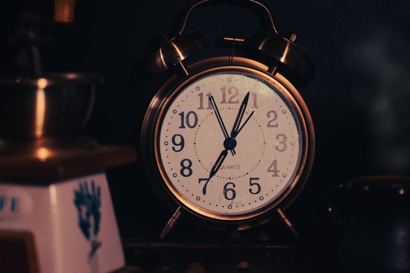 Alarm clock symbolizing the concept of time